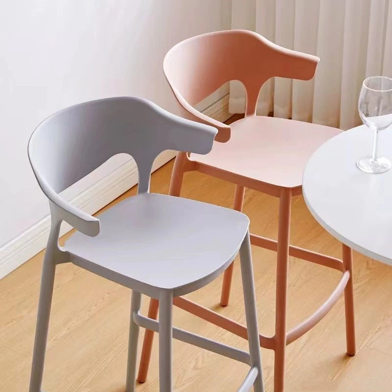 Popular Commercial Bar Furniture Modern Bar Stool Plastic Bar Chair Counter Stool