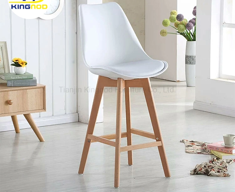 Best Sale Design Cheap Tulip Dressing Plastic High Chair Bar Stool for Kitchen/Dining Room