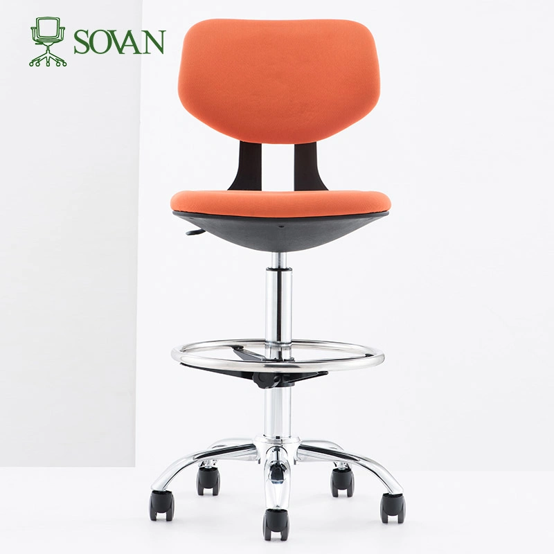 High Quality Simple But Elegant Shape Home Bar Chair Seat Furniture Set Bar Chairs Master Stools in Black Plastic Frame