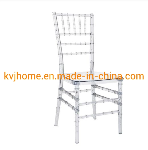 Kvj-106 Clear Banquet Wedining Event Chair Plastic Chair Chiavari Resin Chair