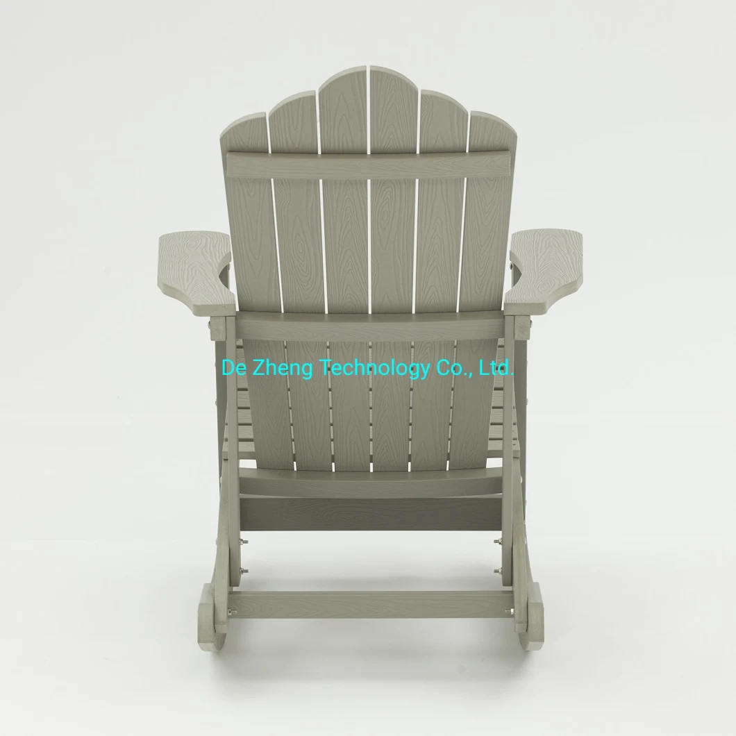 High Quality Beach Plastic Wood Balcony Rocking Outdoor Adirondack Chair