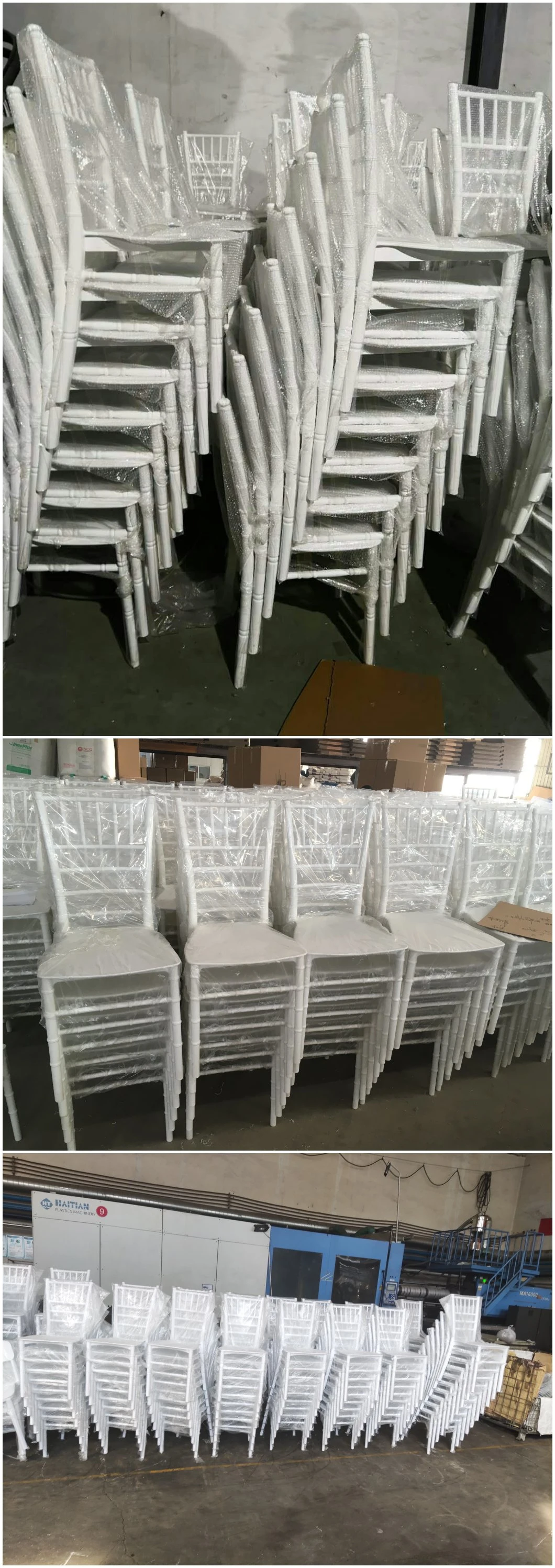 Adult and Kids Plastic Resin Wedding Event White Chiavari Tiffany Chair