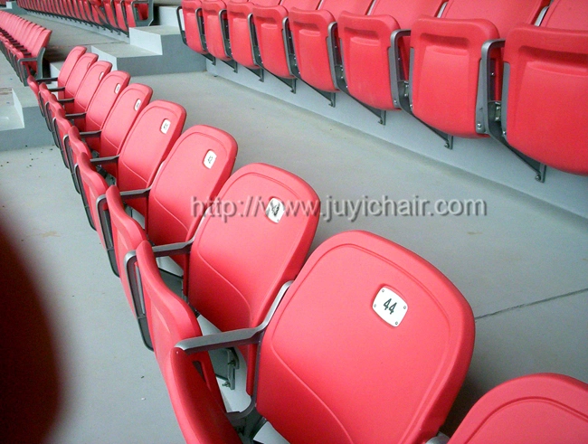 Blm-4152 Throne PVC Raw Material Yellow for Sale Office Fancy Basketball Stadium Chairs Seating Plastic Chair Use