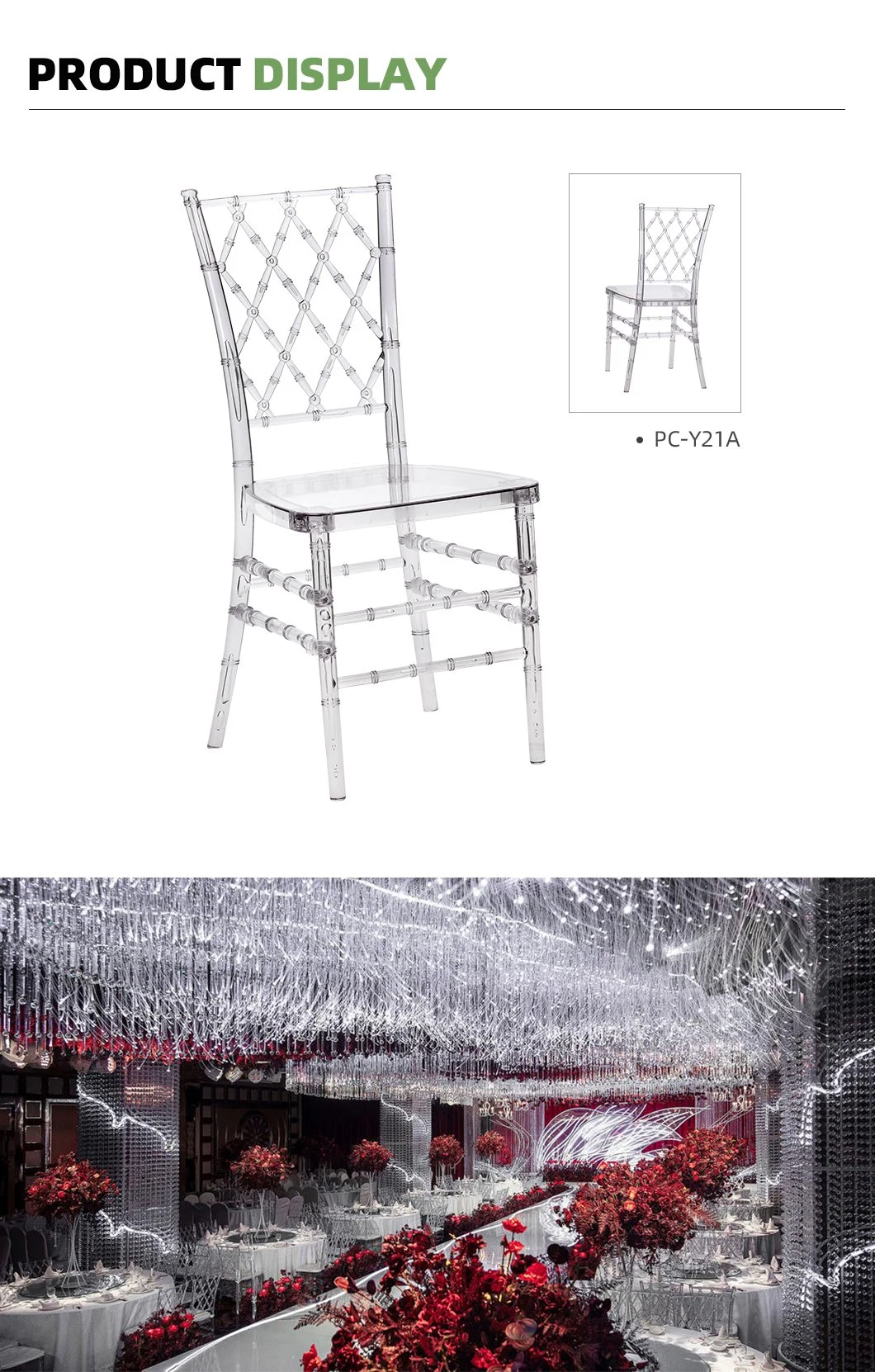 Outdoor Wedding Clear Plastic Resin Chivari Tiffany Events Transparent Throne Chair for Wedding