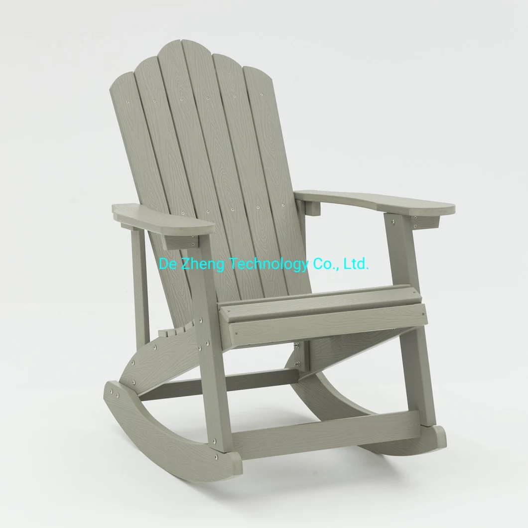 High Quality Beach Plastic Wood Balcony Rocking Outdoor Adirondack Chair