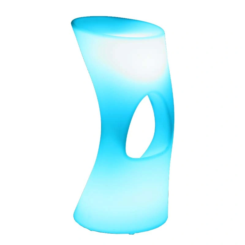 Plastic PE LED Lighting Commercial Furniture 5 Star Bar Stools for Sale