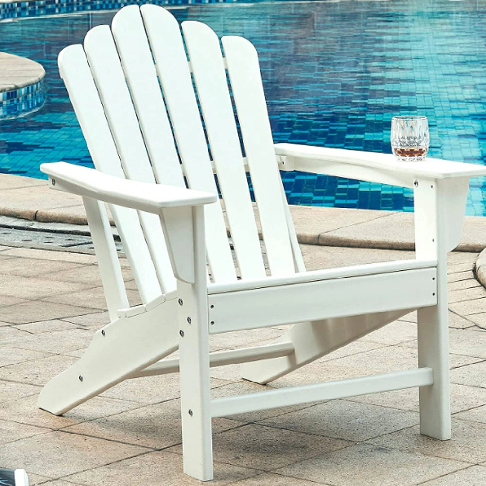 Luxury Outdoor Folding Rocking White Garden Patio Resin HDPE Plastic Adirondack Chair