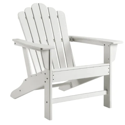 Luxury Outdoor Folding Rocking White Garden Patio Resin HDPE Plastic Adirondack Chair