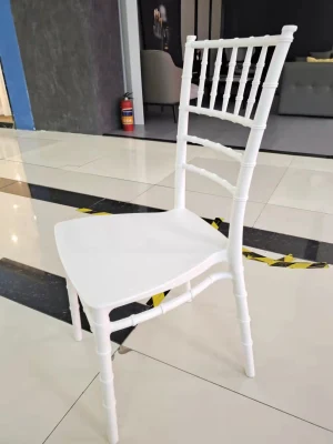 Modern White Plastic Stackable Dining Chair for Home, Hotel, Restaurant, Bar, Office