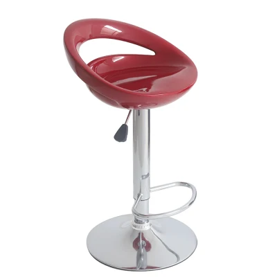 Factory Sale Breakfast Iron Metal Swivel High Back Tall Plastic Upholstered Kitchen Counter Table Barstool Bar Chair Stools