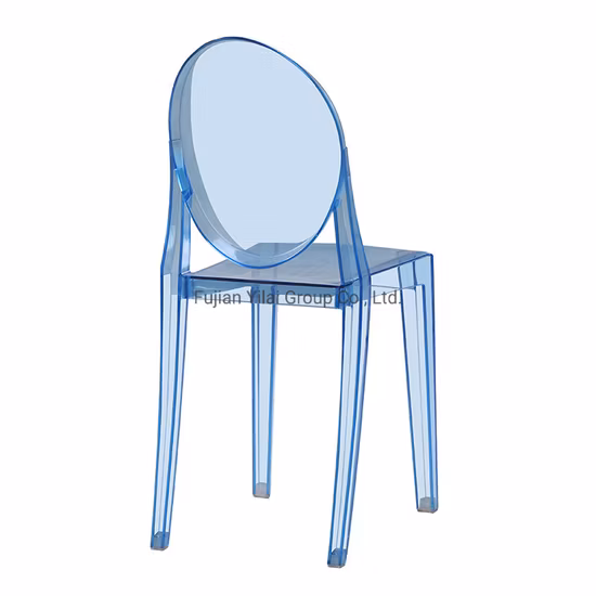 Wholesale MID Century Victoria Modern Armless Dining Chair Wedding Event Acrylic Crystal Transparent Plastic Clear Ghost Chair