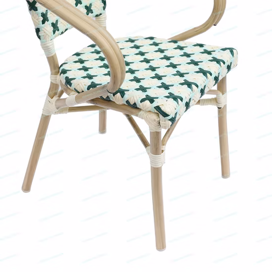 Modern Outdoor Garden Furniture Hotel Restaurant Plastic Wood Dining Table Chairs