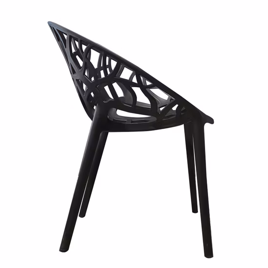 Wholesale Outdoor Home Furniture Modern Style Plastic Chair Eco-Friendly Colorful PP Dining Chair
